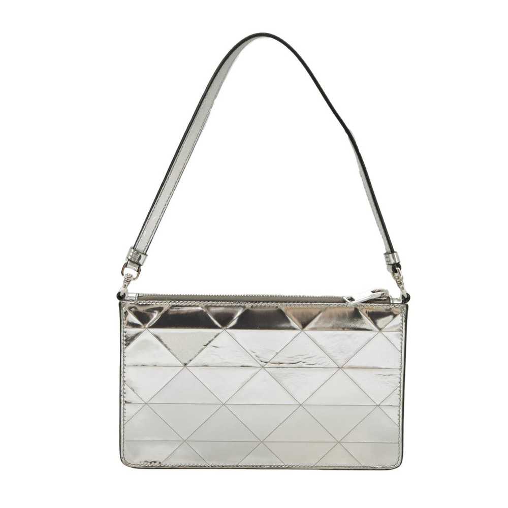 Prada Silver Leather Handbag (Pre-Owned) - image 2