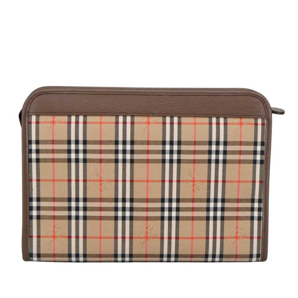 Burberry Nova Check Beige Canvas Clutch Bag (Pre-… - image 2