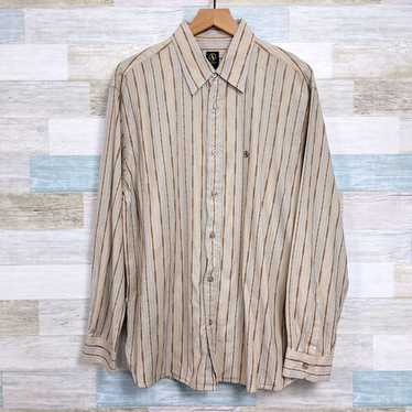 Aigle AIGLE Embroidered Striped Button Front Shirt