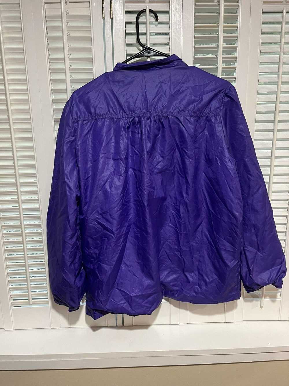 Streetwear × Vintage 1980s Purple Windbreaker Poo… - image 3