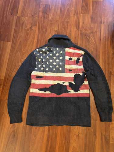 Denim And Supply Ralph Lauren Distressed flag card