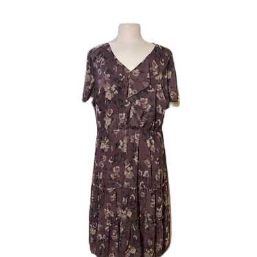 Lauren Ralph Lauren Black Label Dress 14W Purple … - image 1