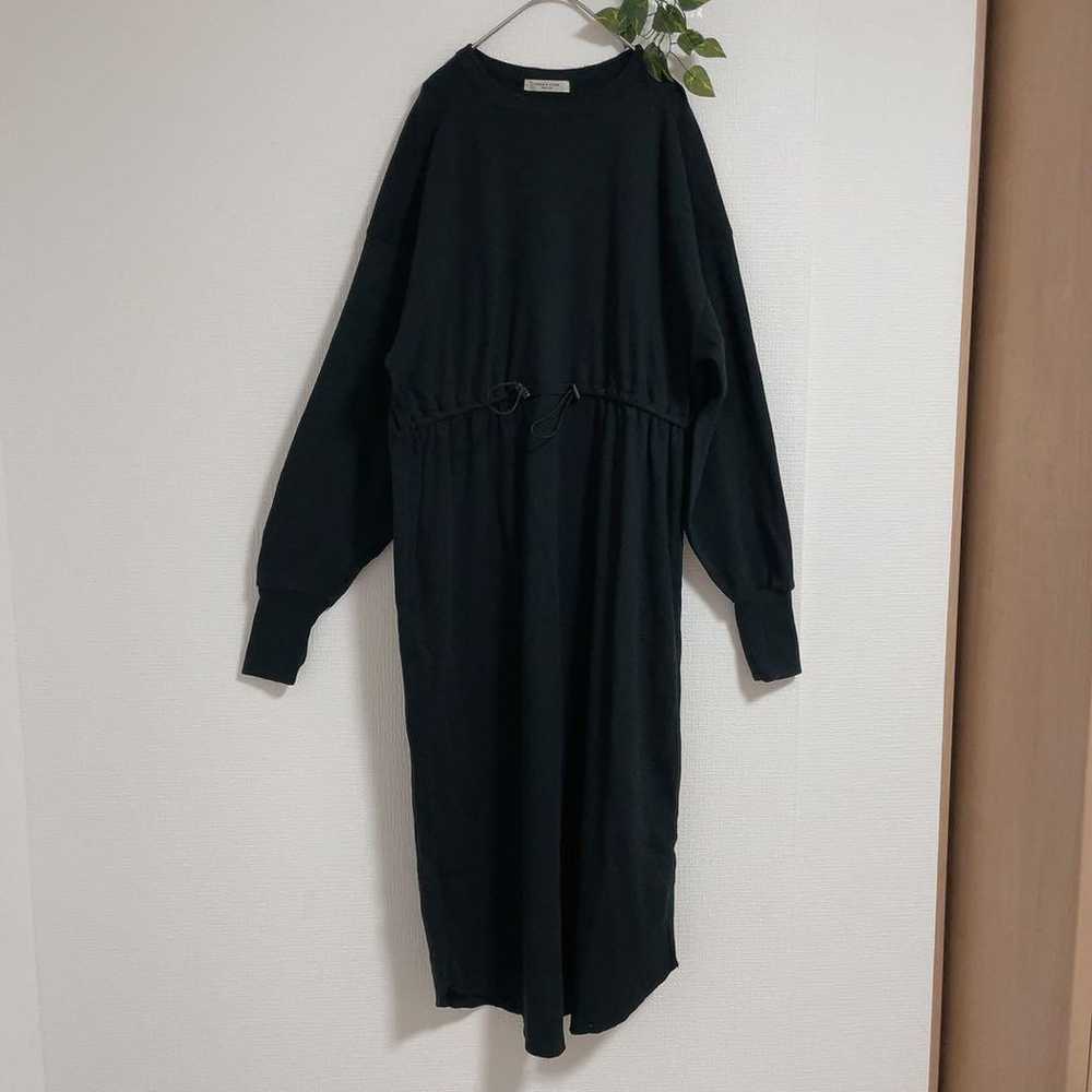 Freaks Store Long Dress Plain Black Casual Long S… - image 4