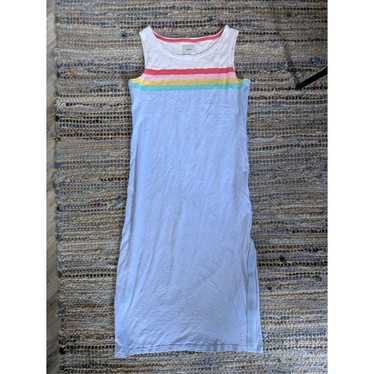 Joules Blue Multi Stripe Riviera Shift Dress Wome… - image 1