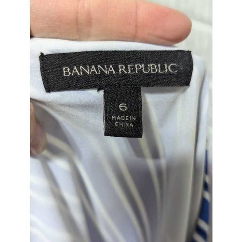 Banana Republic Women's Blue & White Striped One … - image 2