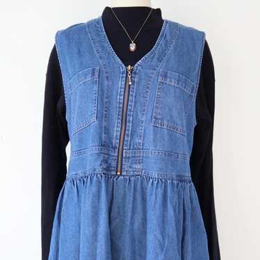 Vintage Denim Jumper Dress