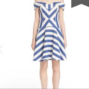 MILLY Mariella' Stripe Off the Shoulder dress