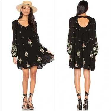 Free People Oxford Floral Embroidered Mini Dress