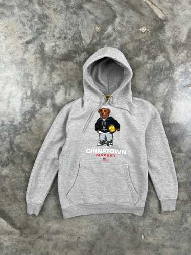 Market Chinatown Market USA Bear Hoodie Grey Smal… - image 1