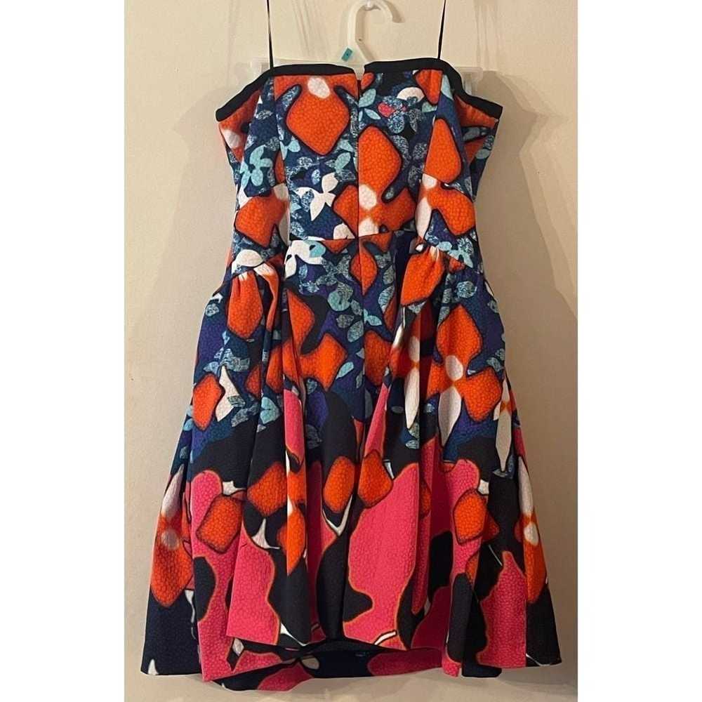 Peter Pilotto Vibrant Floral Print Dress Navy, Or… - image 1