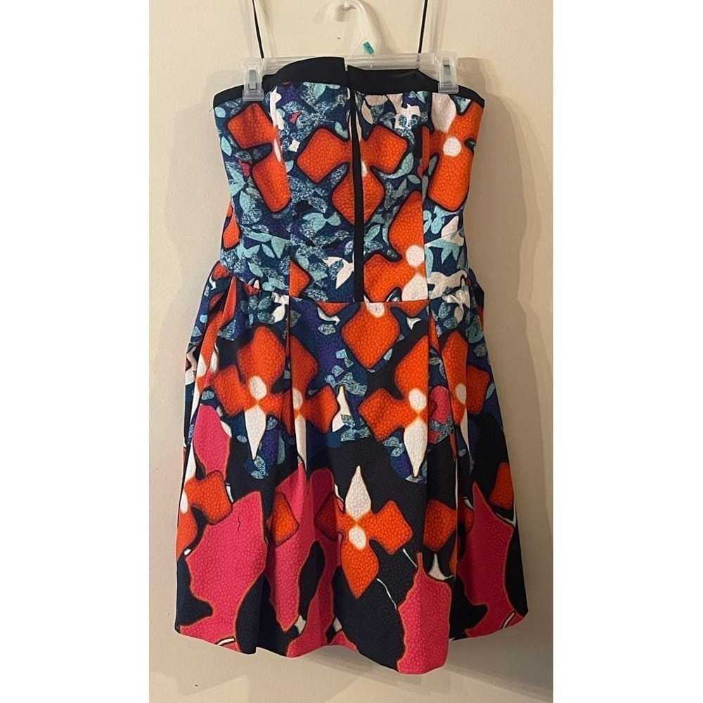 Peter Pilotto Vibrant Floral Print Dress Navy, Or… - image 2