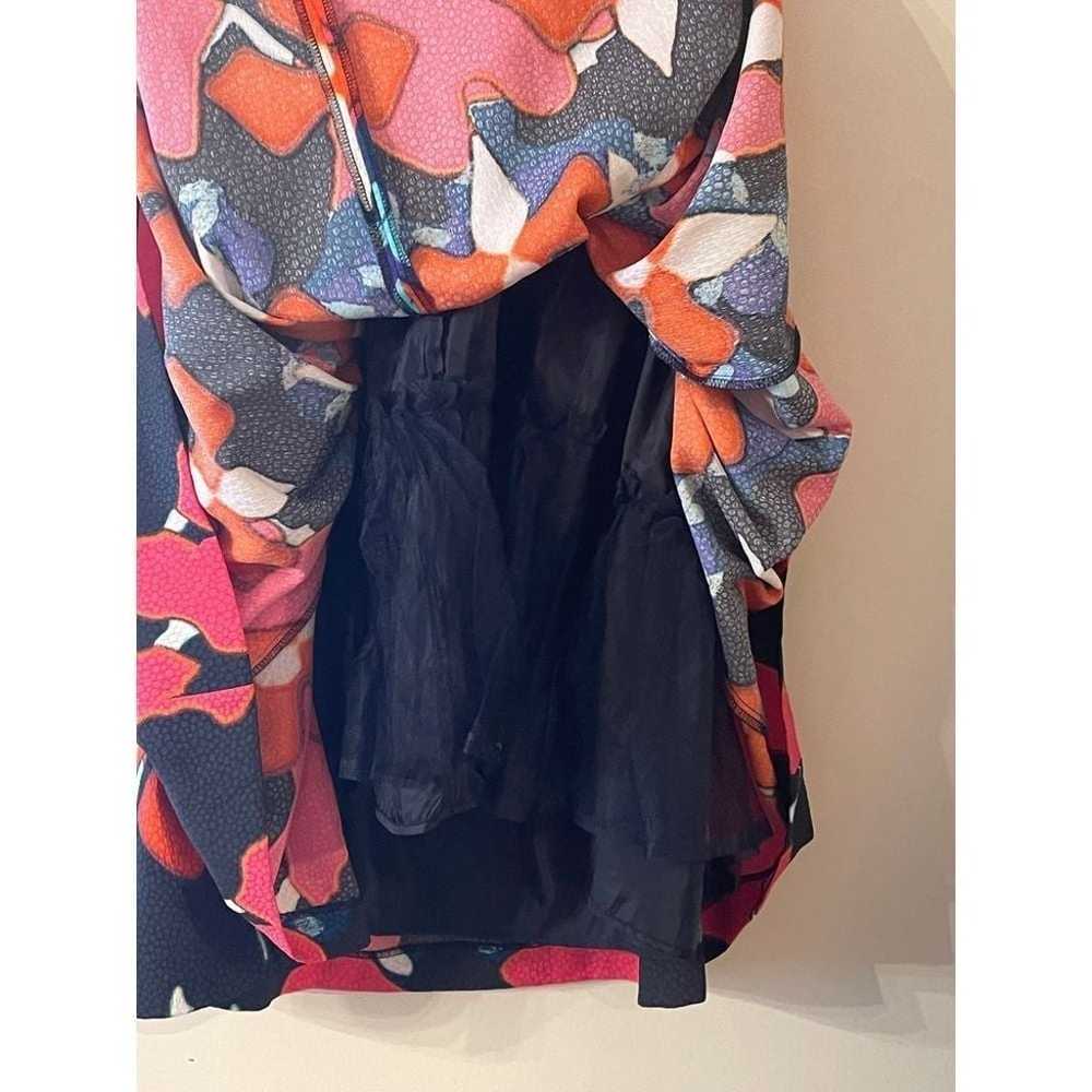 Peter Pilotto Vibrant Floral Print Dress Navy, Or… - image 3