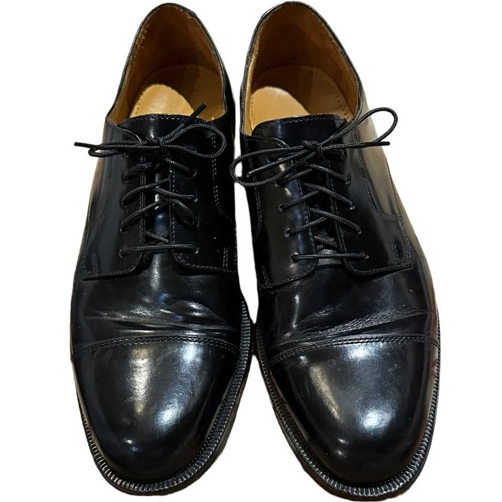 Cole Haan Cole Haan 9.5 Black Leather LaceUp Dres… - image 3