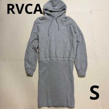 RVCA Hooded Sweater Dress S Gray - image 1