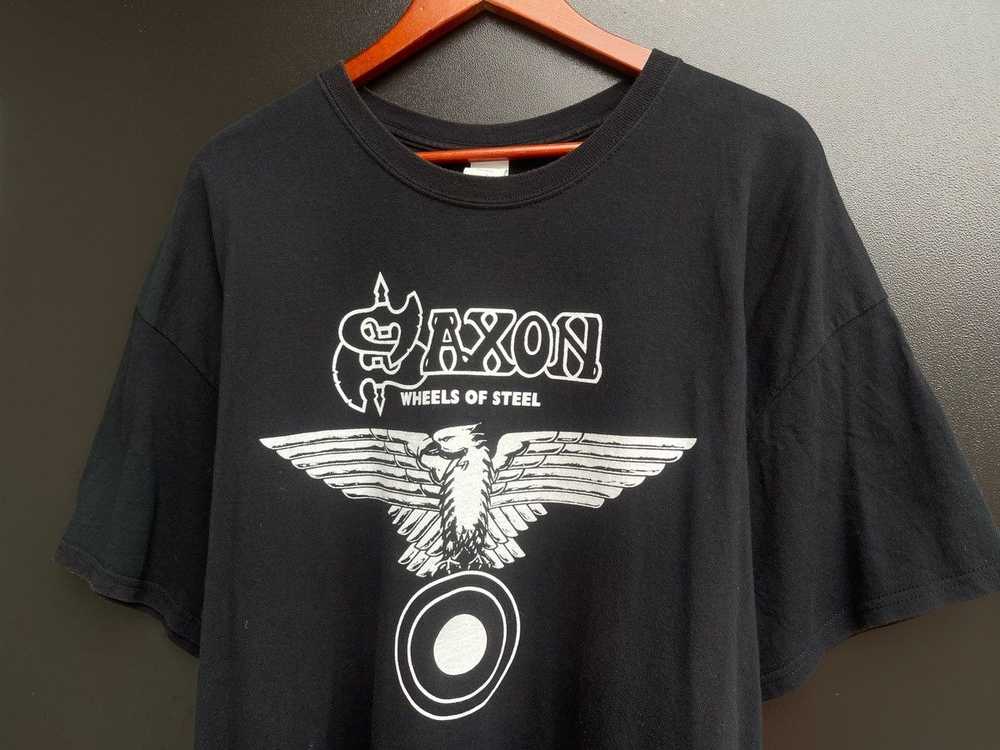 Band Tees × Rock T Shirt × Vintage Vintage Saxon … - image 3