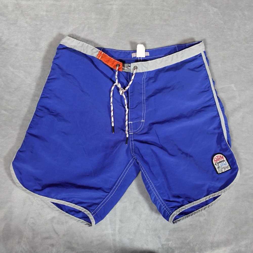 Katin Mens Blue Lightweight Katin Surf Trunks wit… - image 1