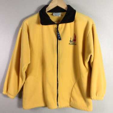 Streetwear Vintage Florida Embroidered fleece zip… - image 1