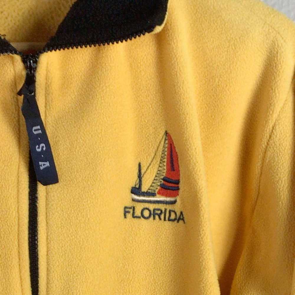 Streetwear Vintage Florida Embroidered fleece zip… - image 2