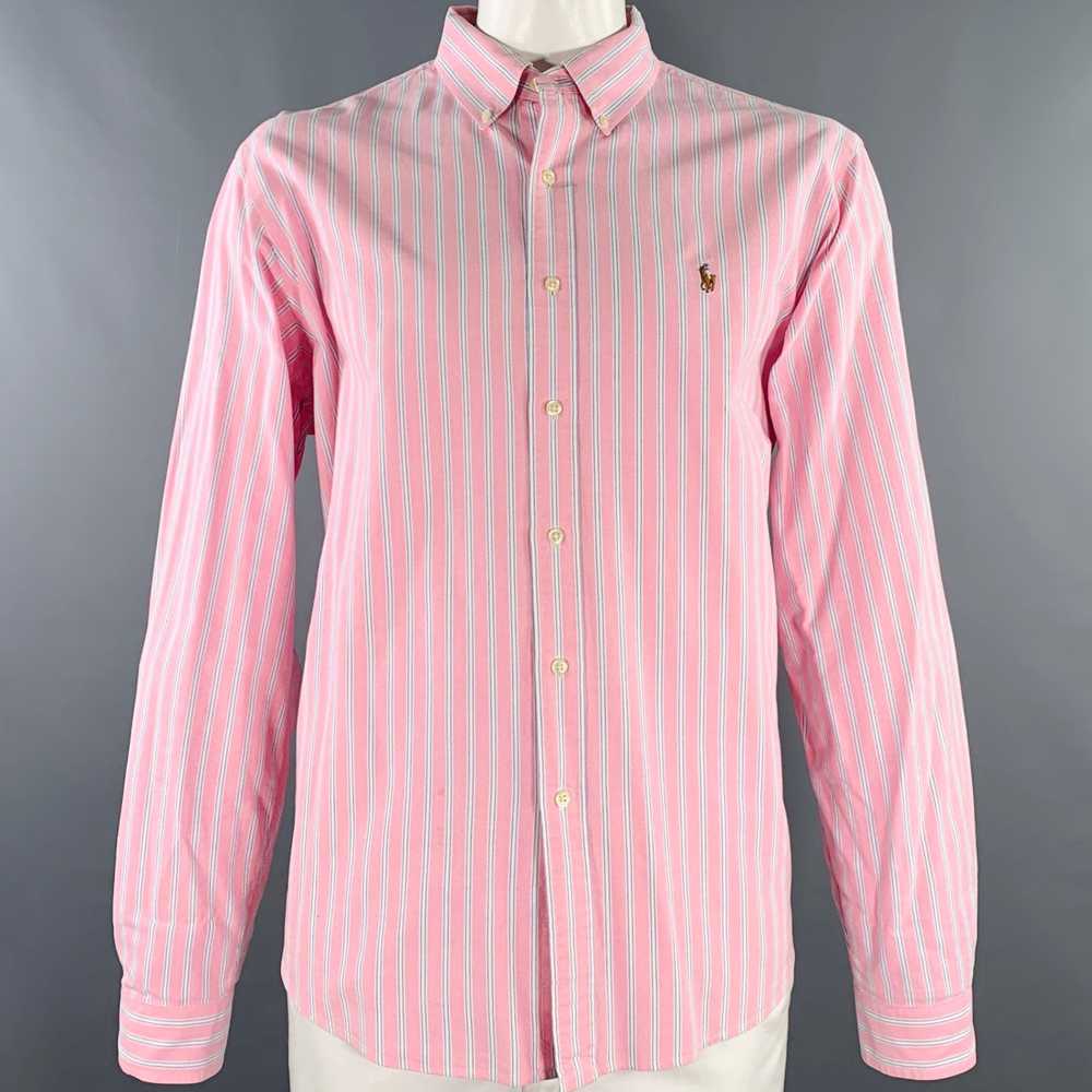 Ralph Lauren RALPH LAUREN Pink White Stripe Cotto… - image 1