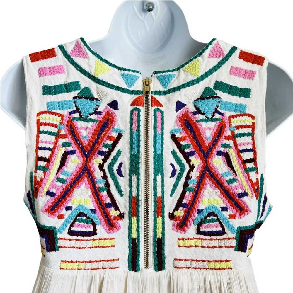 Anthropologie Gryphon Sleeveless Tapestry Cream E… - image 4