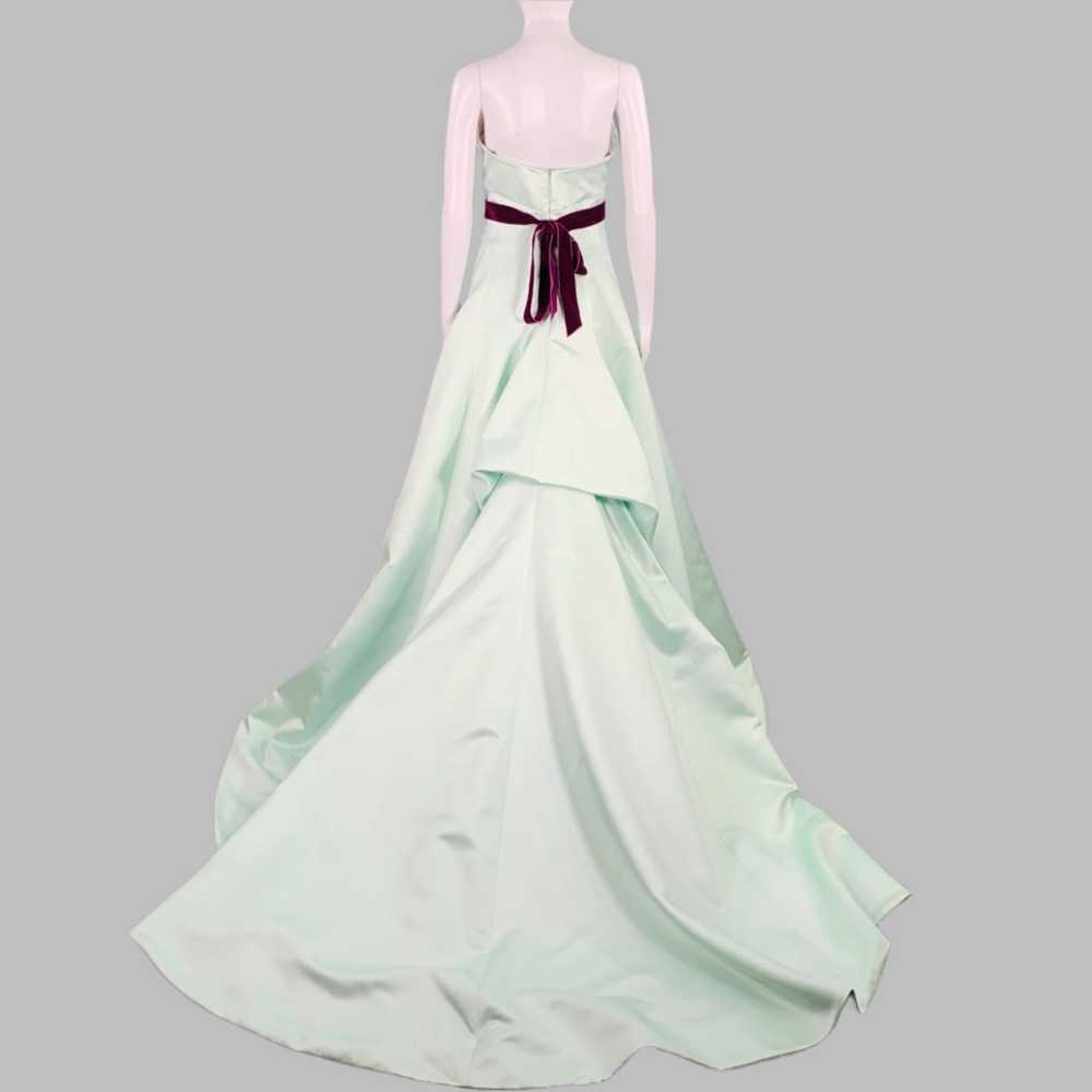 Monique Lhuillier Mint Purple Strapless Evening G… - image 4