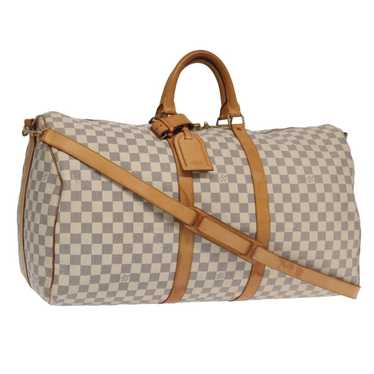 Louis Vuitton Keepall Bandouliere 55 White Canvas… - image 1