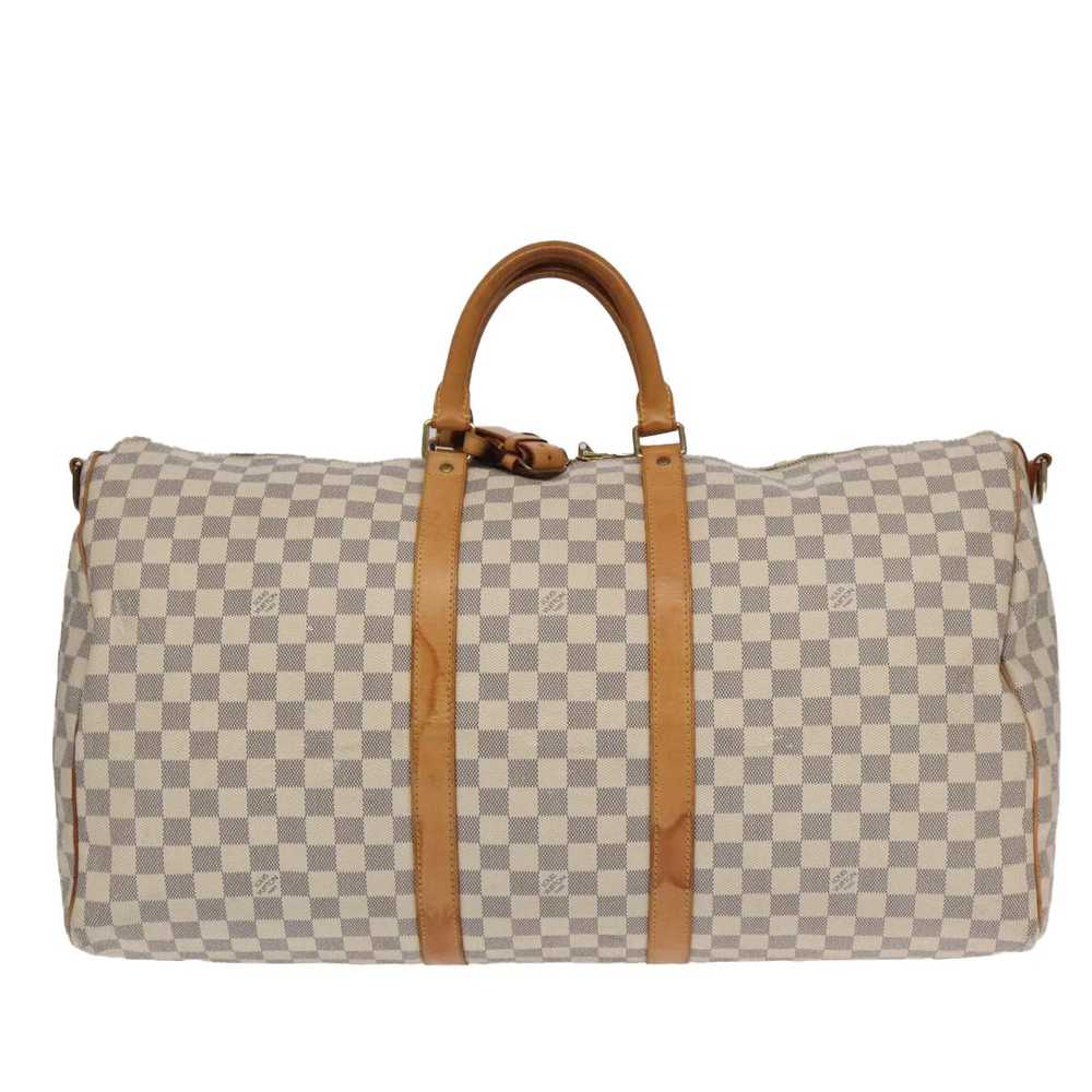 Louis Vuitton Keepall Bandouliere 55 White Canvas… - image 2