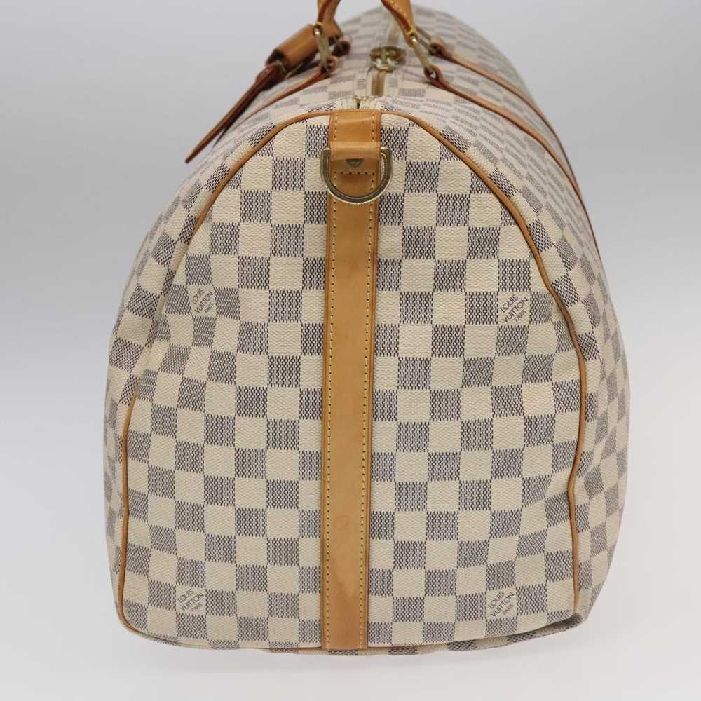 Louis Vuitton Keepall Bandouliere 55 White Canvas… - image 3