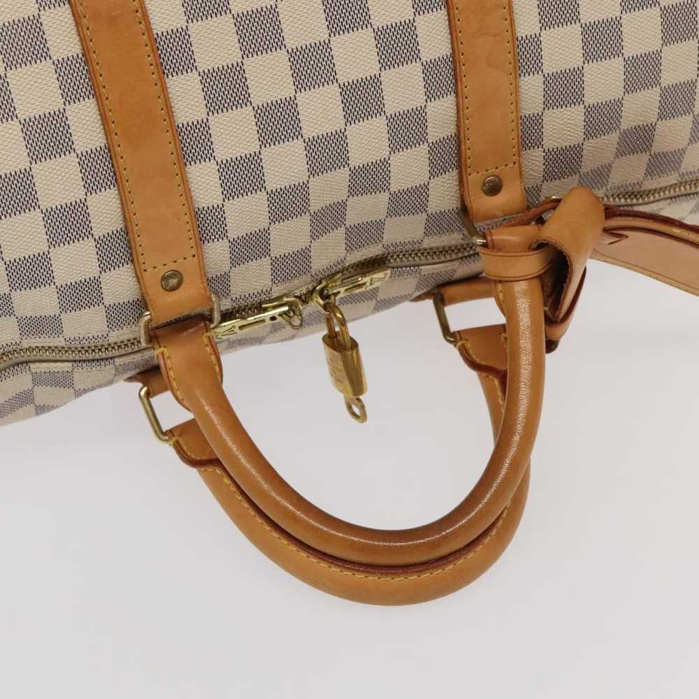 Louis Vuitton Keepall Bandouliere 55 White Canvas… - image 5