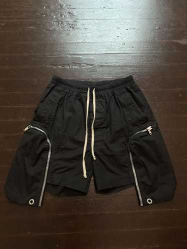 Rick Owens SS23 Black Bahaus Cargo Zip Shorts