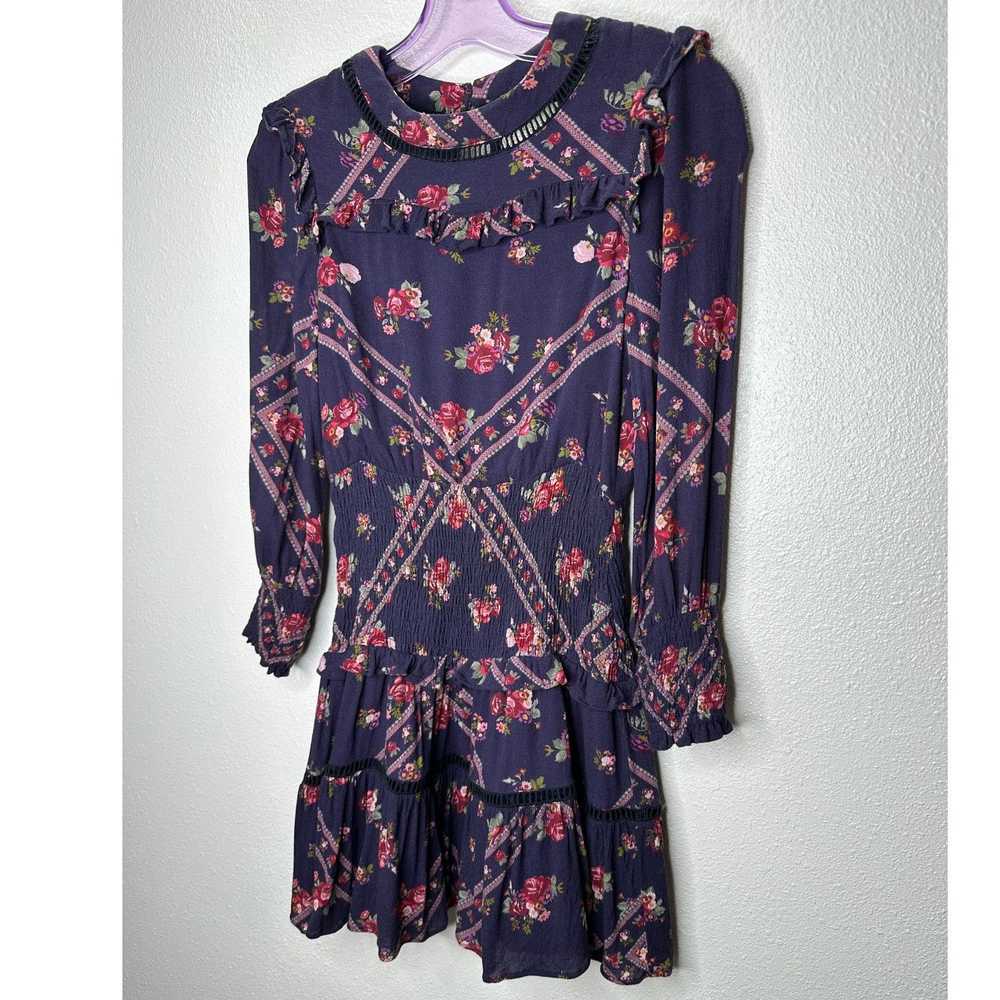 Other Rahi Cali Purple Multi Floral 3/4 Sleeve Ru… - image 2