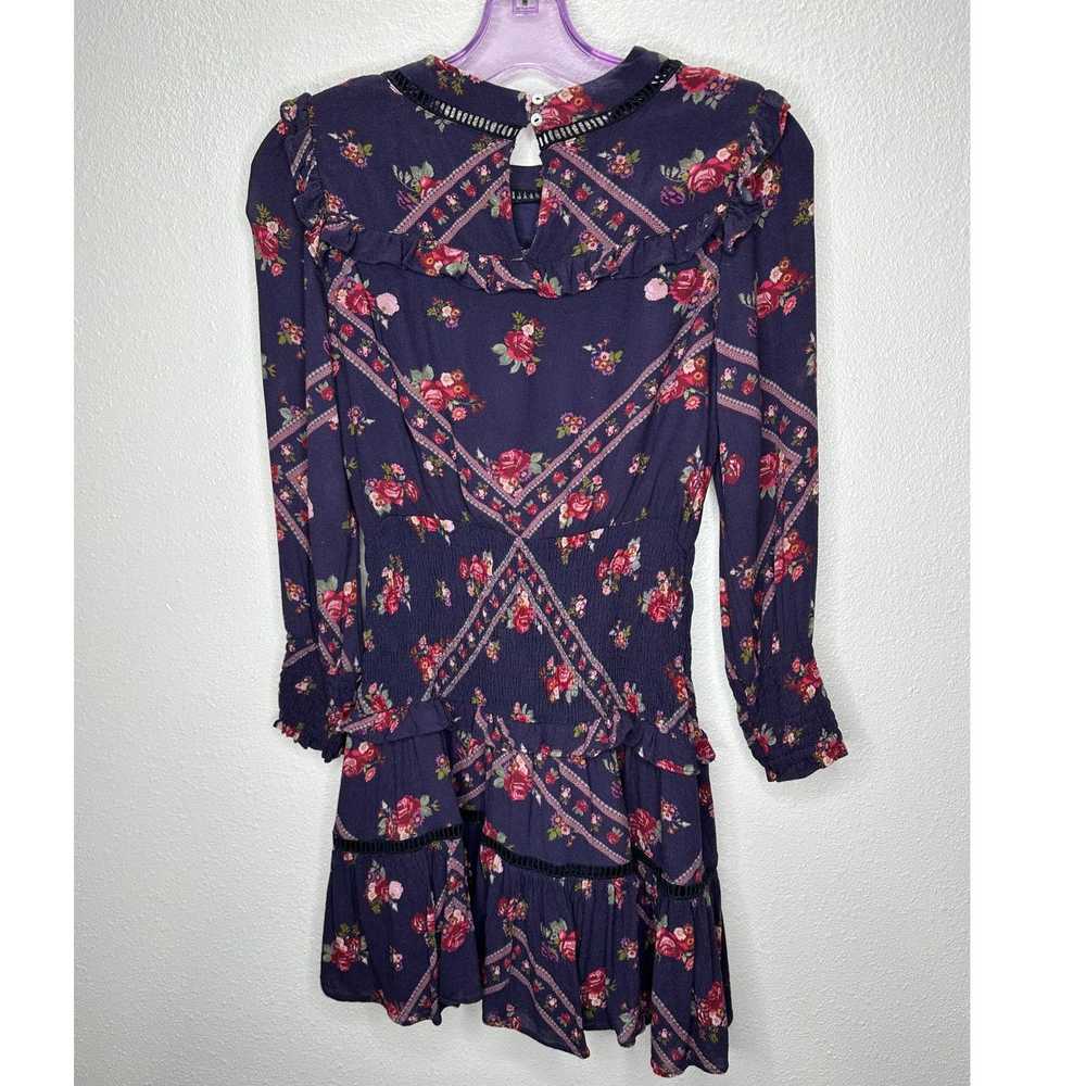 Other Rahi Cali Purple Multi Floral 3/4 Sleeve Ru… - image 5