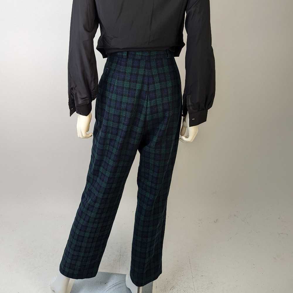 Vintage Vintage 80's Savannah Plaid Wool High Wai… - image 3