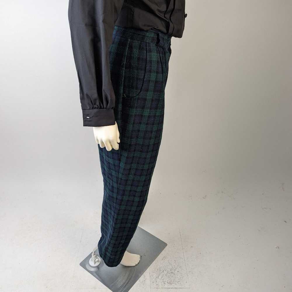 Vintage Vintage 80's Savannah Plaid Wool High Wai… - image 4