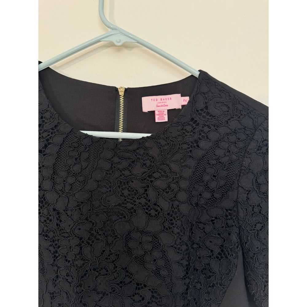 Ted Baker London Annita Lace Black Short Sleeve D… - image 3