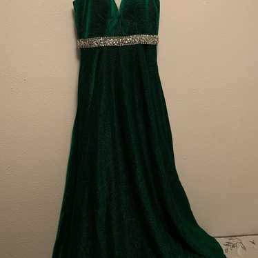 Fancy green new year's dress/prom dress