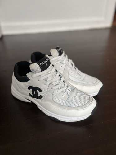 Chanel White and Black CC Runners