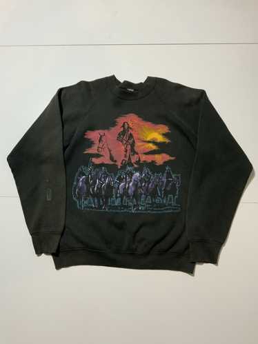 Vintage 1992 Native American Horses Buffalo Tribe 