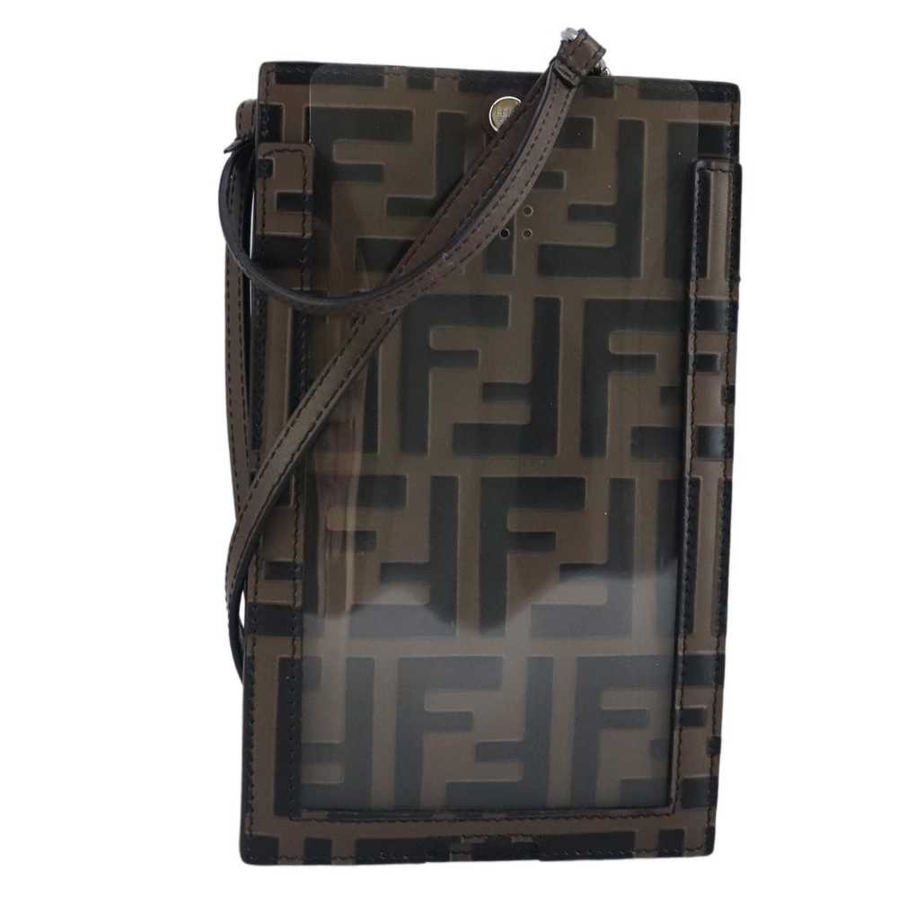 Fendi Zucca Brown Canvas Clutch Bag (Pre-Owned) - image 1