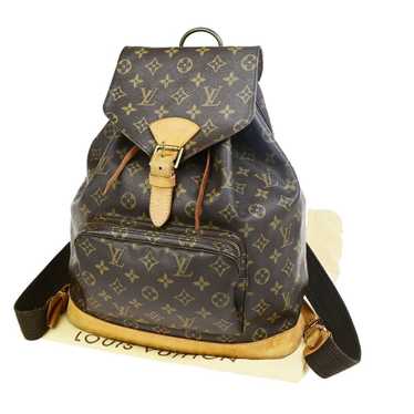 Louis Vuitton Montsouris Gm Brown Canvas Handbag (