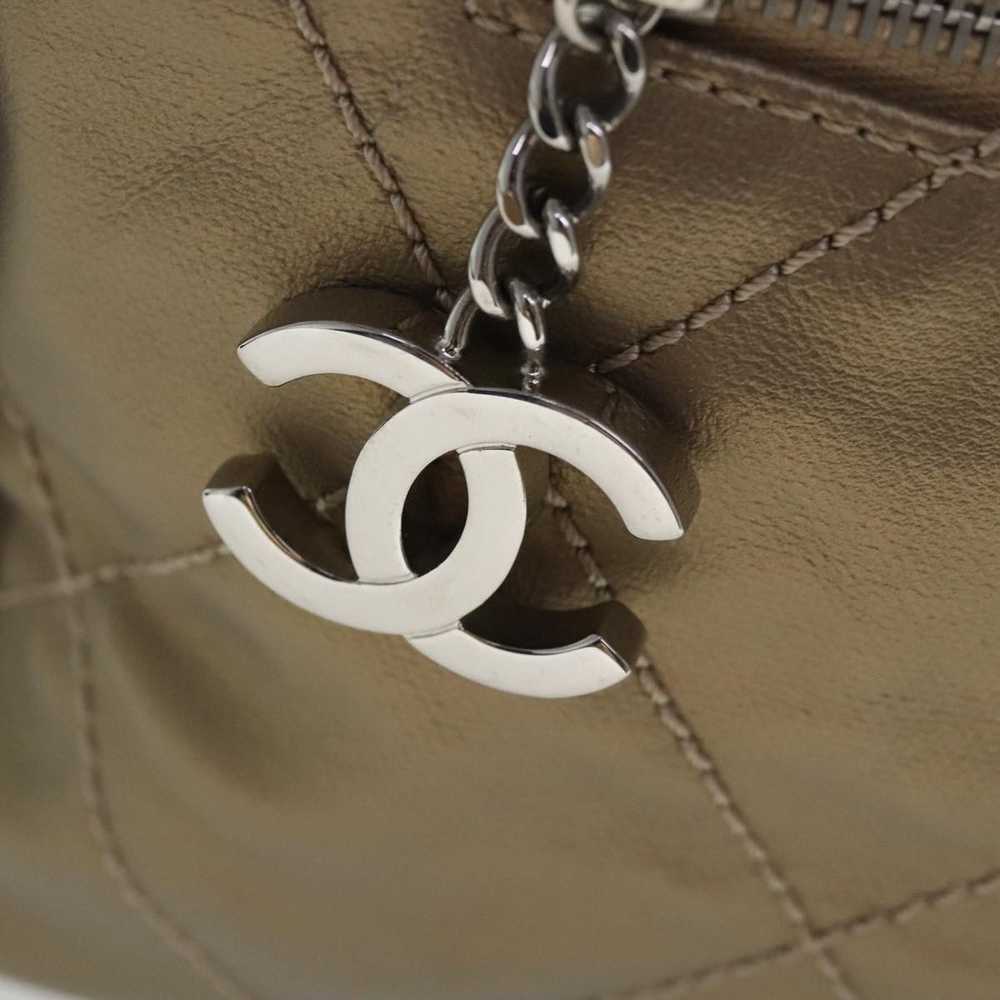 Chanel Paris Biarritz Gold Canvas Shoulder Bag (P… - image 7