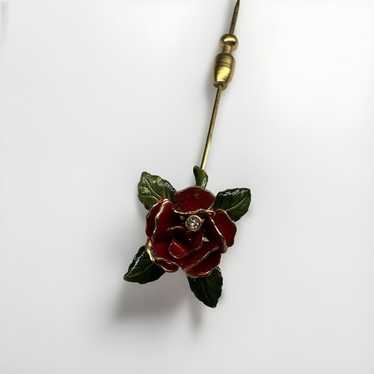 Franklin Mint The Lover's Rose Diamond Collector … - image 1