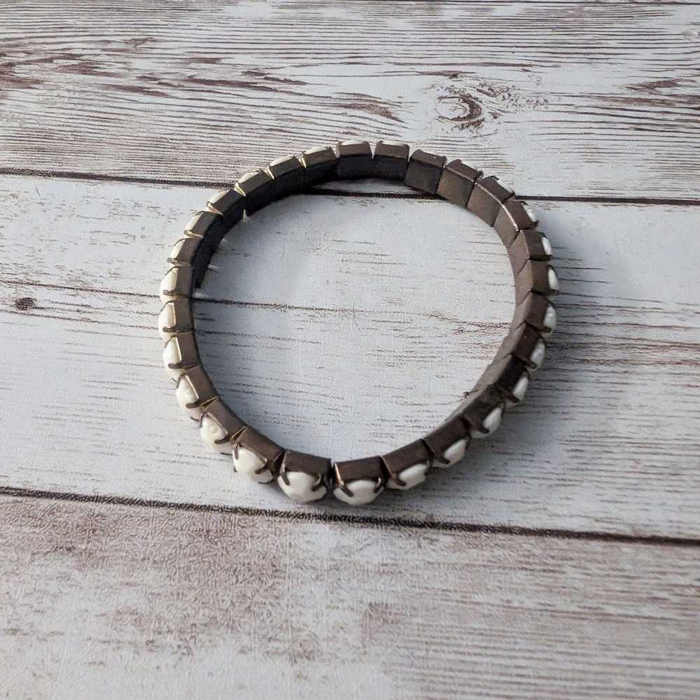 Vintage Stretch Bracelet - Cream - image 2