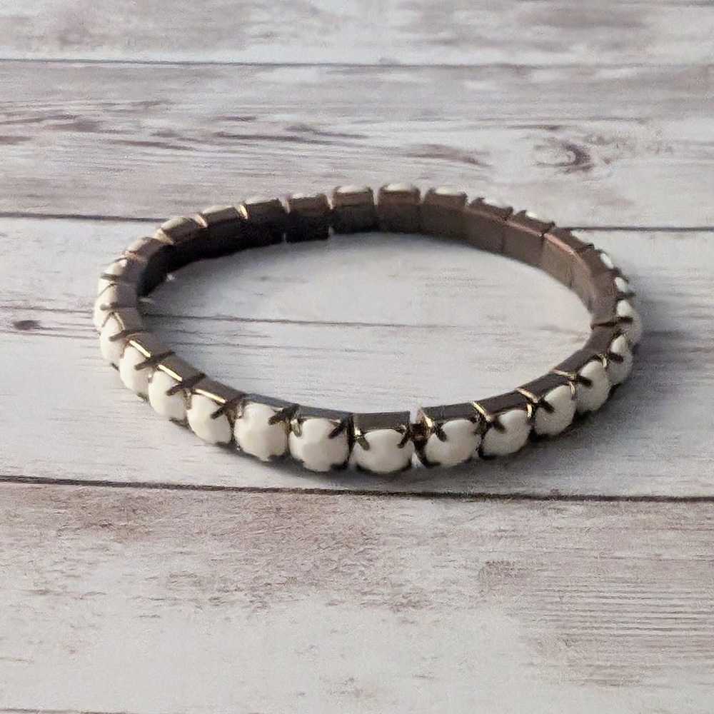 Vintage Stretch Bracelet - Cream - image 3