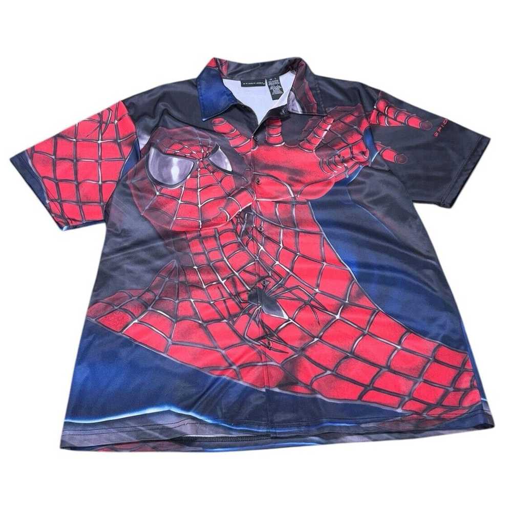 Marvel Comics Marvel SpiderMan Shirt Double Graph… - image 1