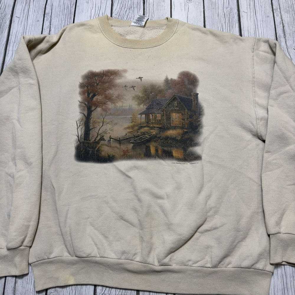 Jerzees × Vintage Vintage nature sweatshirt - image 3