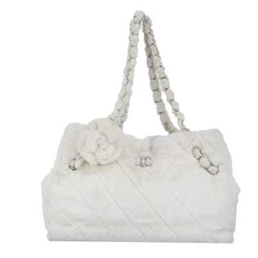 Chanel Camellia White Leather Tote Bag (Pre-Owned)