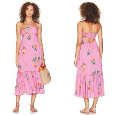 Free People Rosie Posie Midi Dress Womens Medium … - image 1