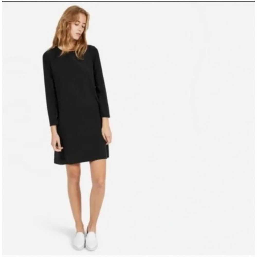 Women's Everlane Black 100% Silk Long Sleeve Dres… - image 1