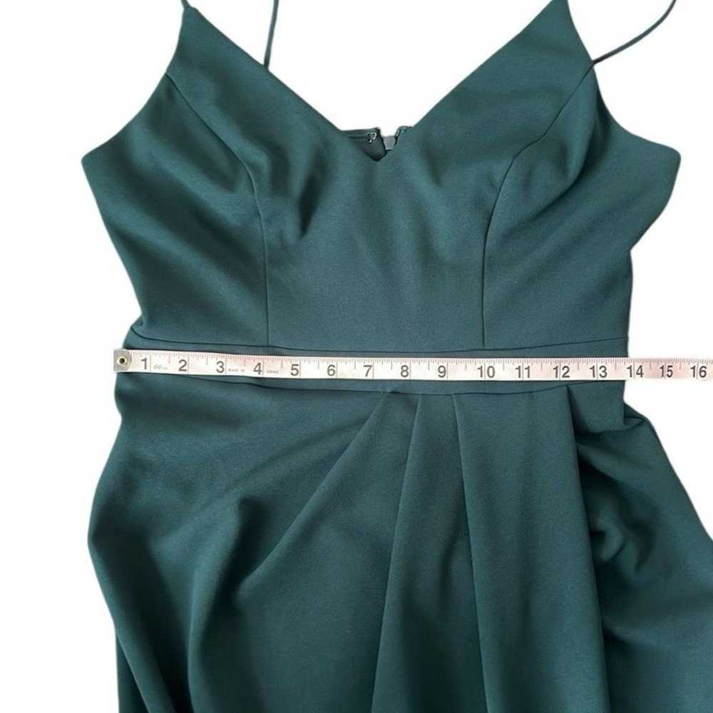 BHLDN Caron Green Spaghetti Strap V-Neck Midi Dre… - image 11